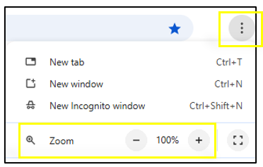 Google Chrome ellipses reveal