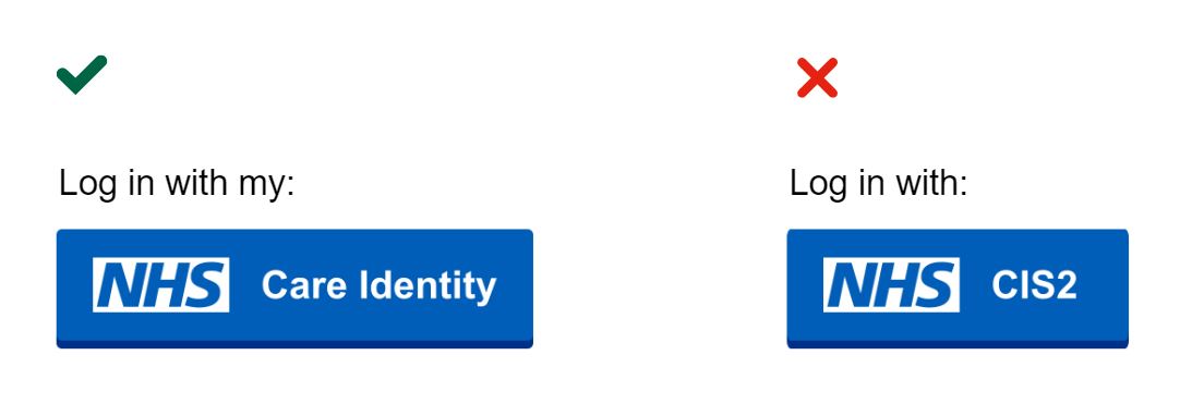 Care Identity button condensed version