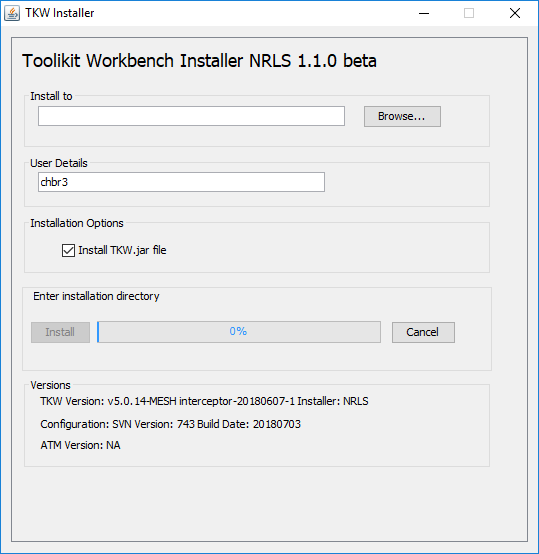 Install TKW to your preferred location on your PC via the installer.