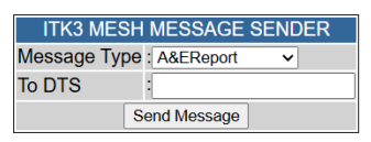 ITK3 MESH message sender dialog box