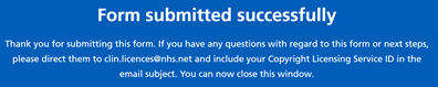 Image of confirmation message