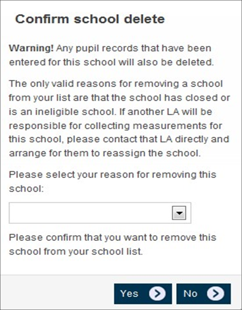NCMP image confirming deletion