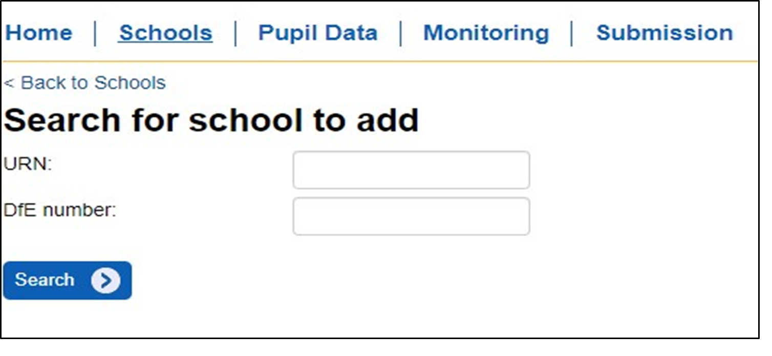 NCMP search for school to add screen