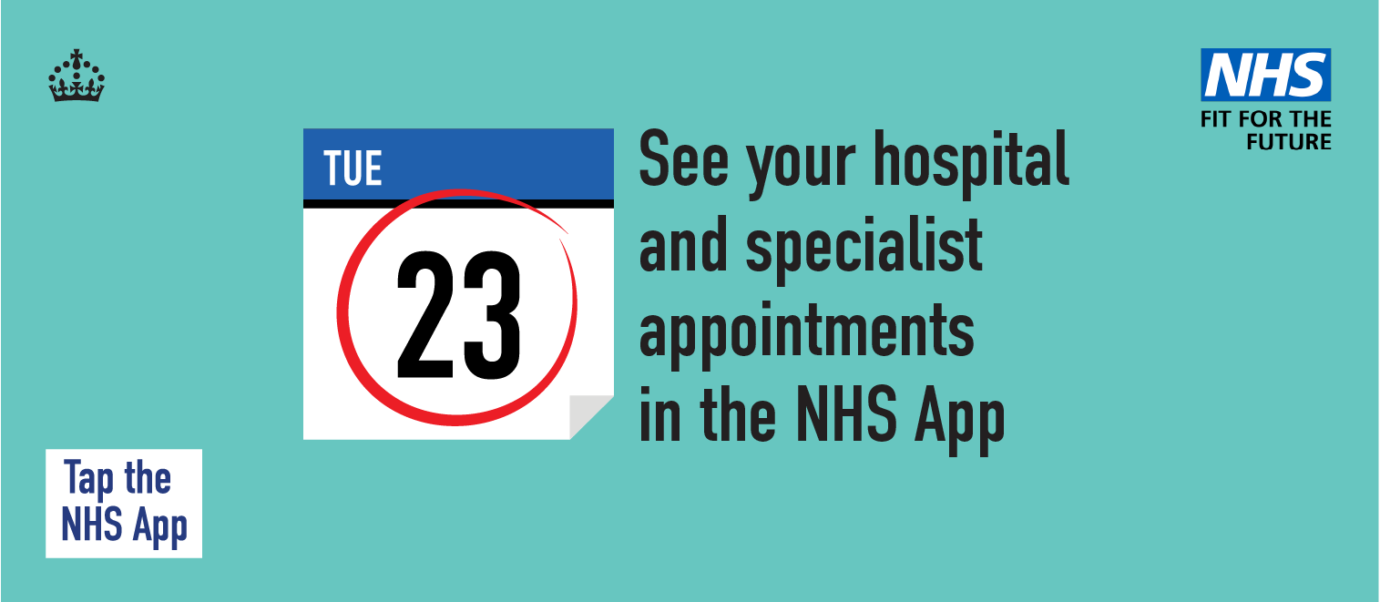 Hospital and specialist appointments image banner decorative only