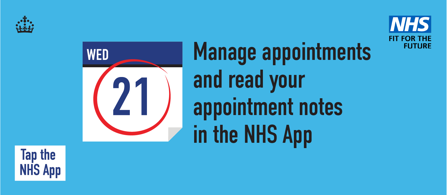 NHS app appointments banner decorative image only