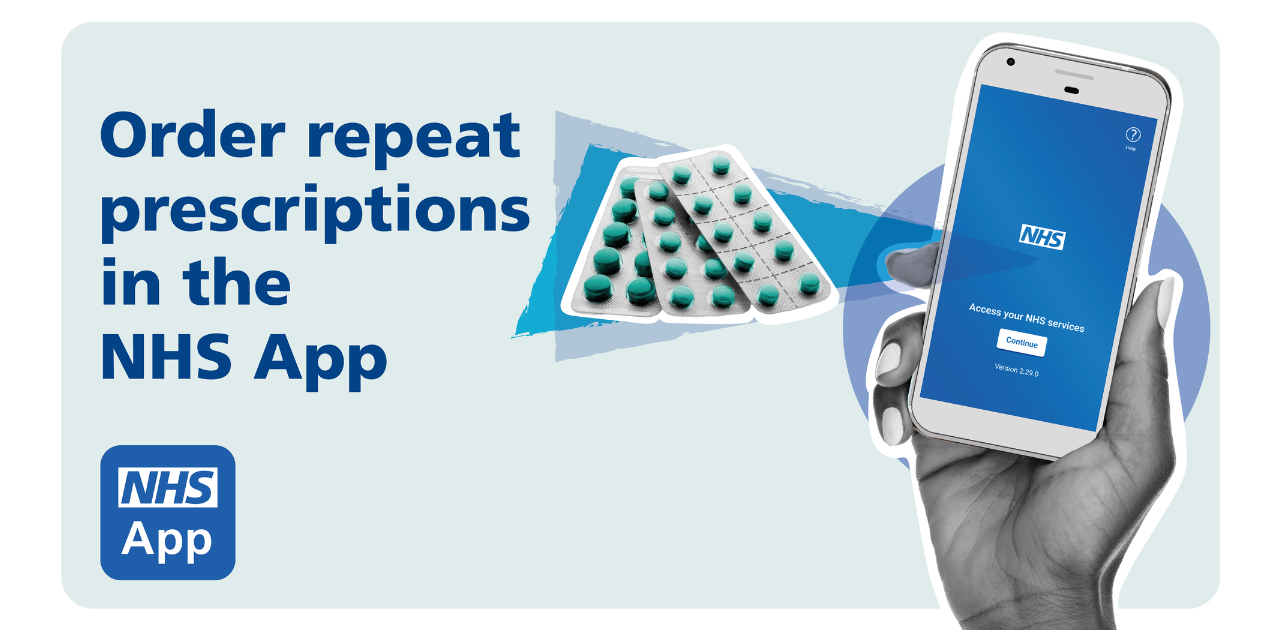 NHS App order repeat prescriptions image