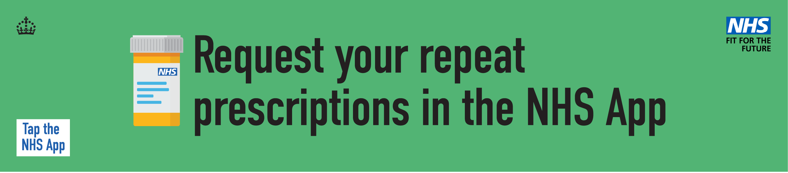 NHS App prescriptions banner