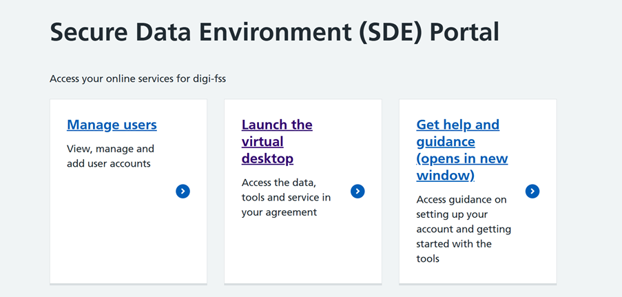 Launch the virtual desktop option