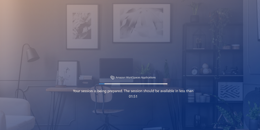 Virtual desktop screen