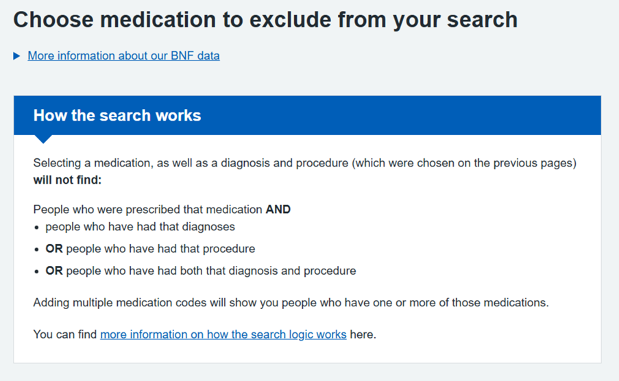 Exclusion criteria logic