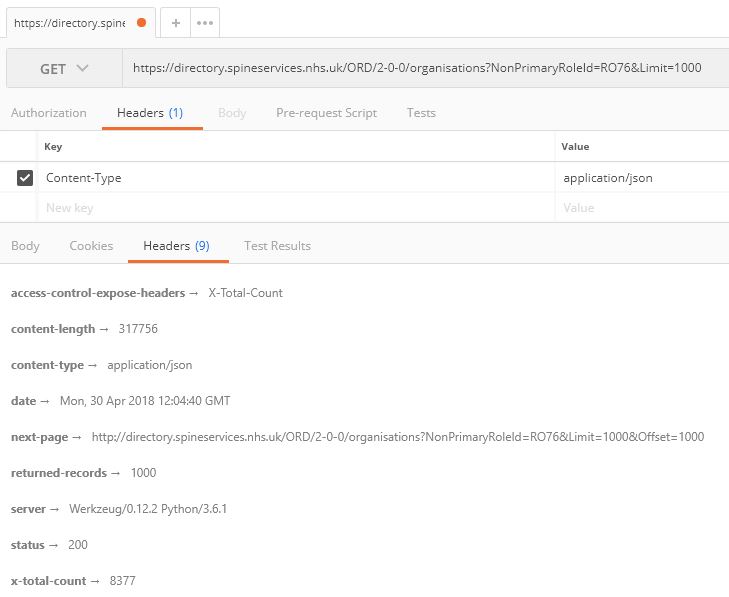Image of headers example