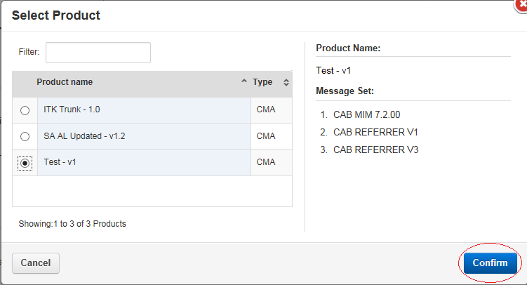 EPR - select relevant product version