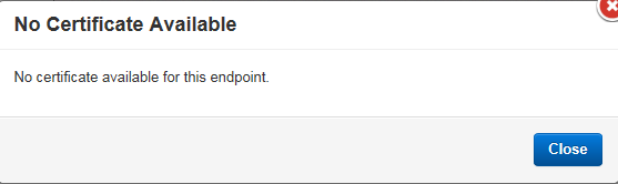 EPR - no certificate available