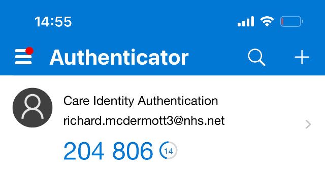 Microsoft Authenticator app