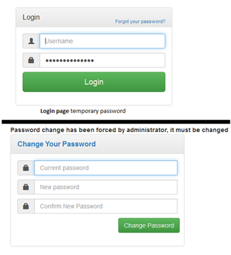 password change has been forced by administrator it must be changed