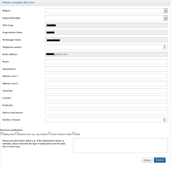 Submission order form