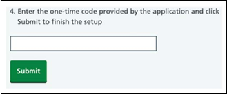One time code