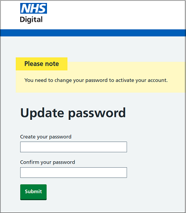Update password 1
