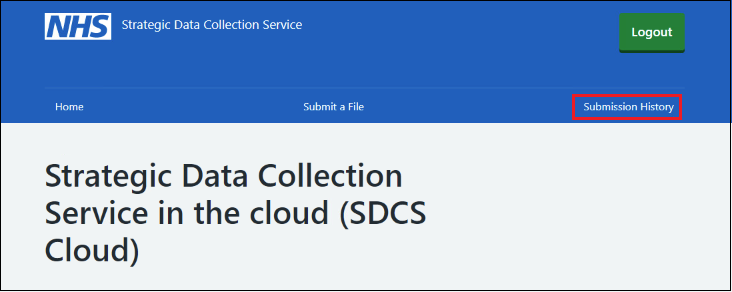 Select submission history