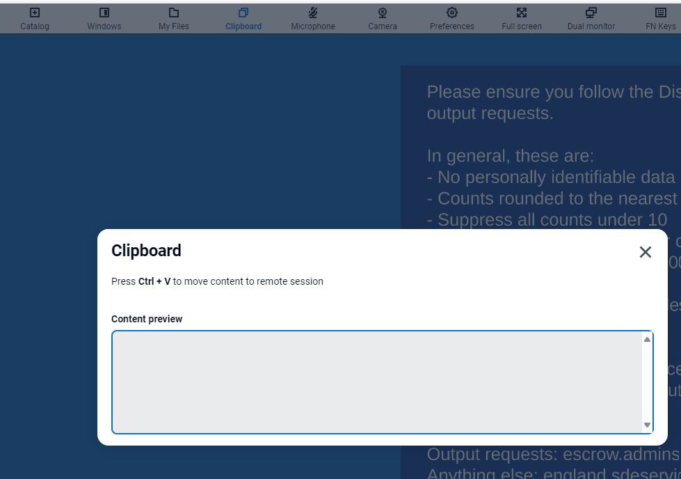 Open clipboard