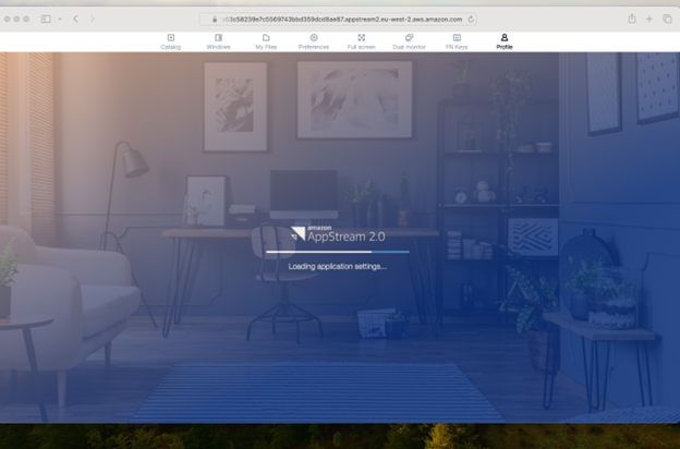 SDE portal session preparation progress indicator screen