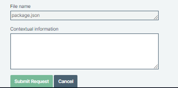 Provide contextual information field