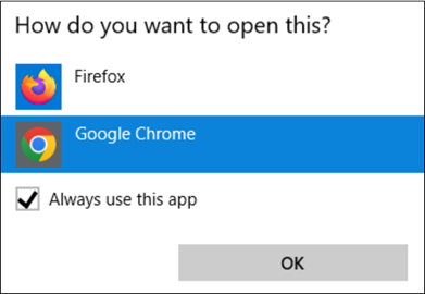 Browser option