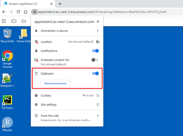 Chrome clipboard screen