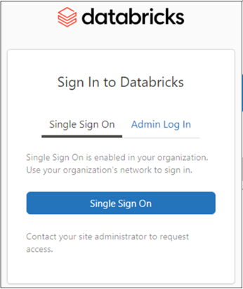 single sign on screen