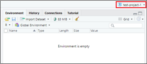 Cloned project rstudio