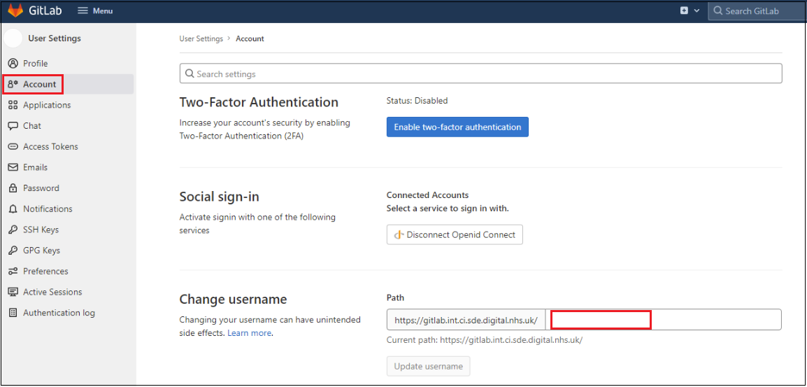 find gitlab username 2