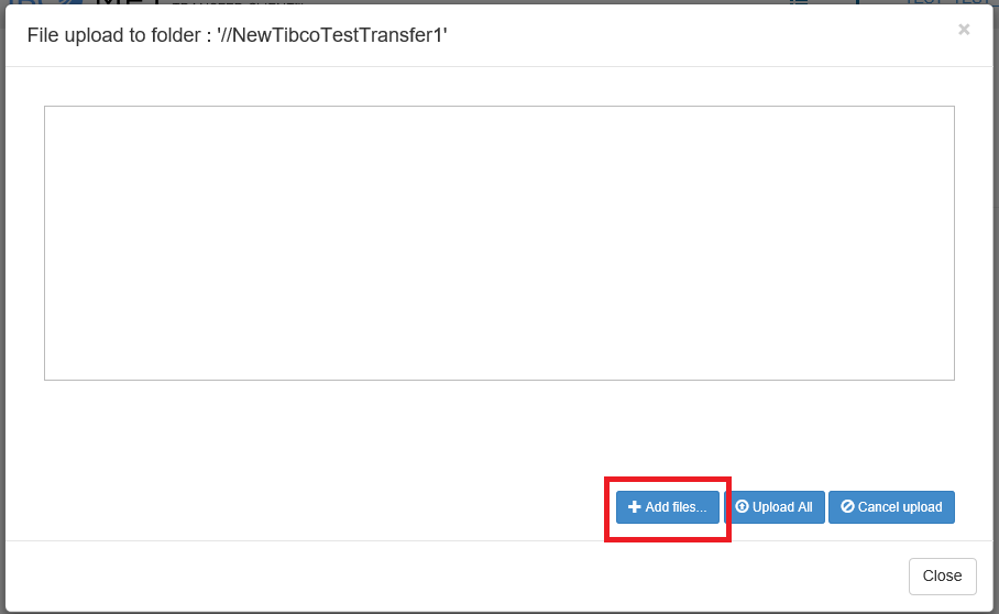 SEFT file upload - add files