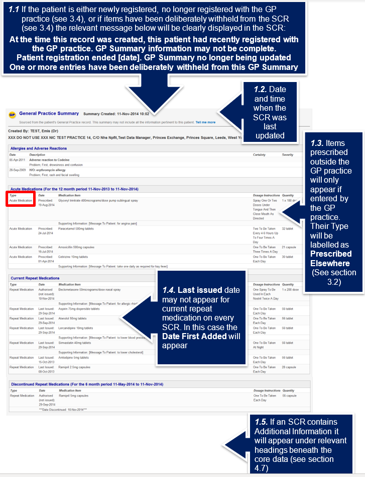 Guidance on viewing the core SCR