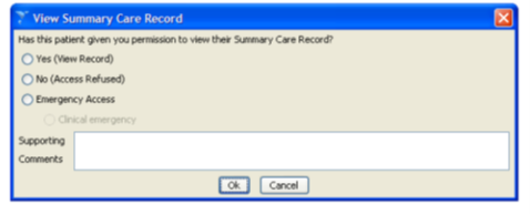 View Summary Care Record