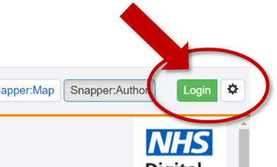 Snapper:author - Login button