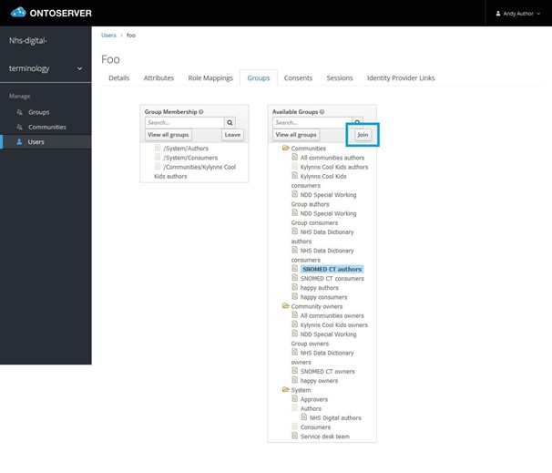 user screen highlighted