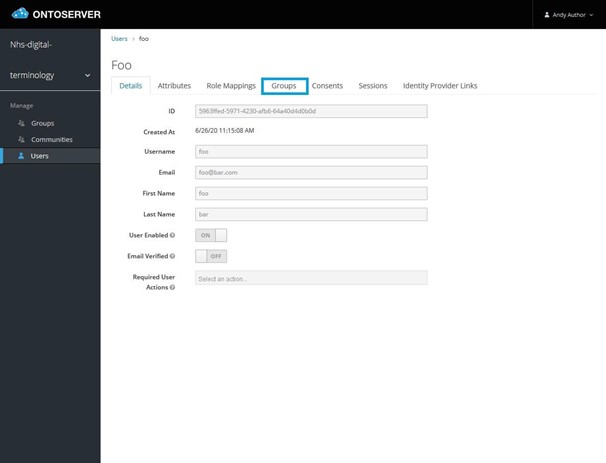 ontology user screen image