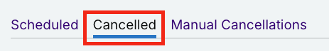 Manage your appointments - appointment moved to cancelled tab