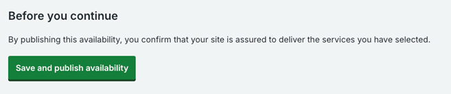 Site assurance prompt