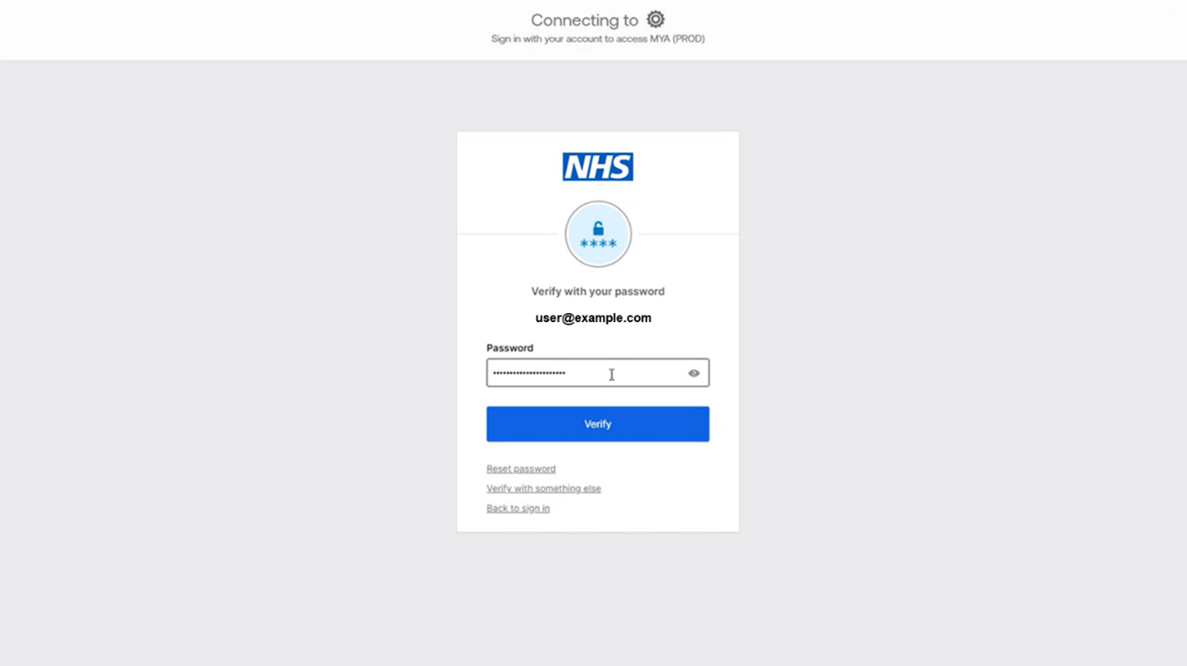 Log in via OKTA
