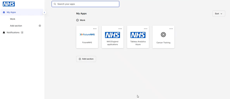 Logged into OKTA