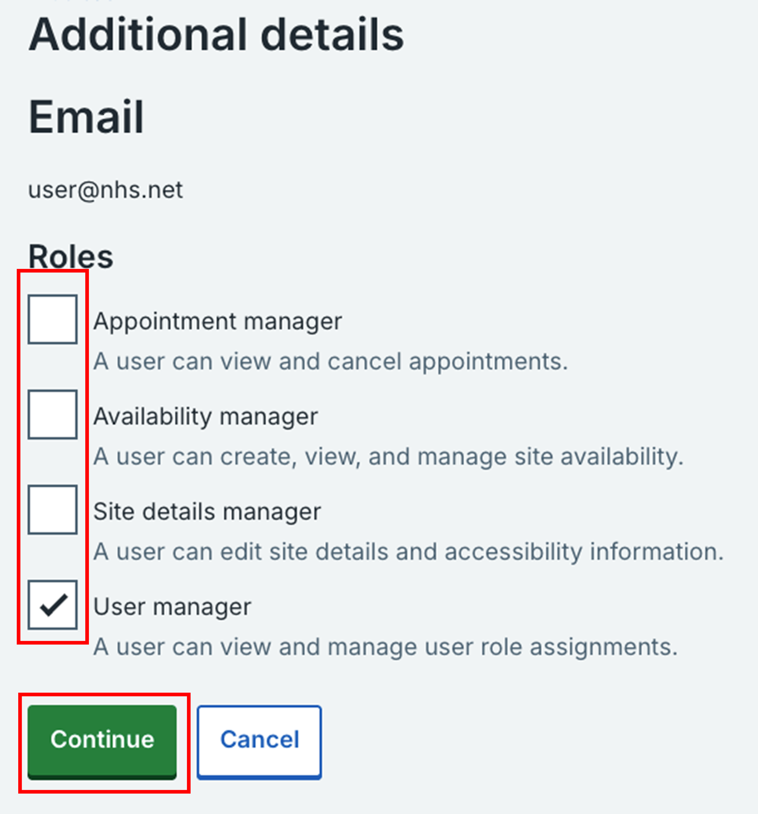 Staff role management