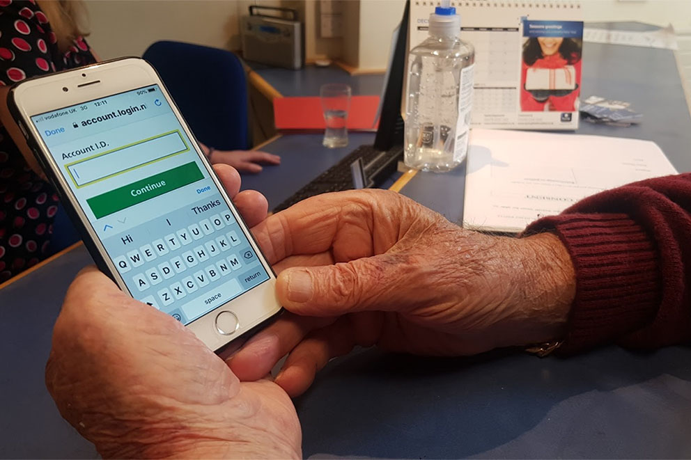 Man using the NHS App