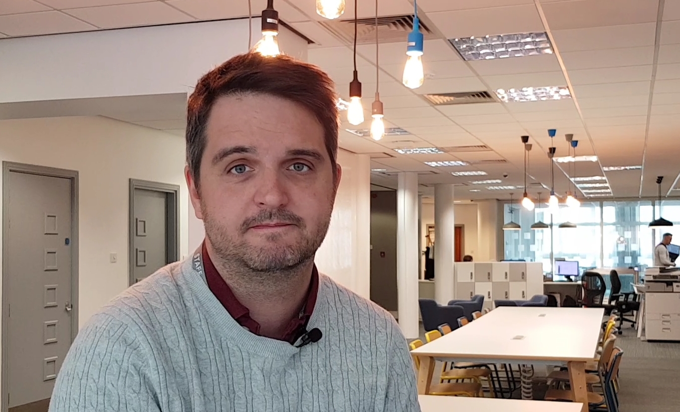Head and shoulders of NHS Digital head of data security Dan Taylor