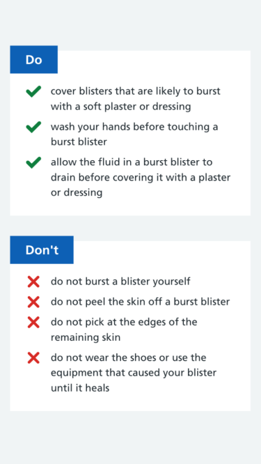 Example of do and don’t list