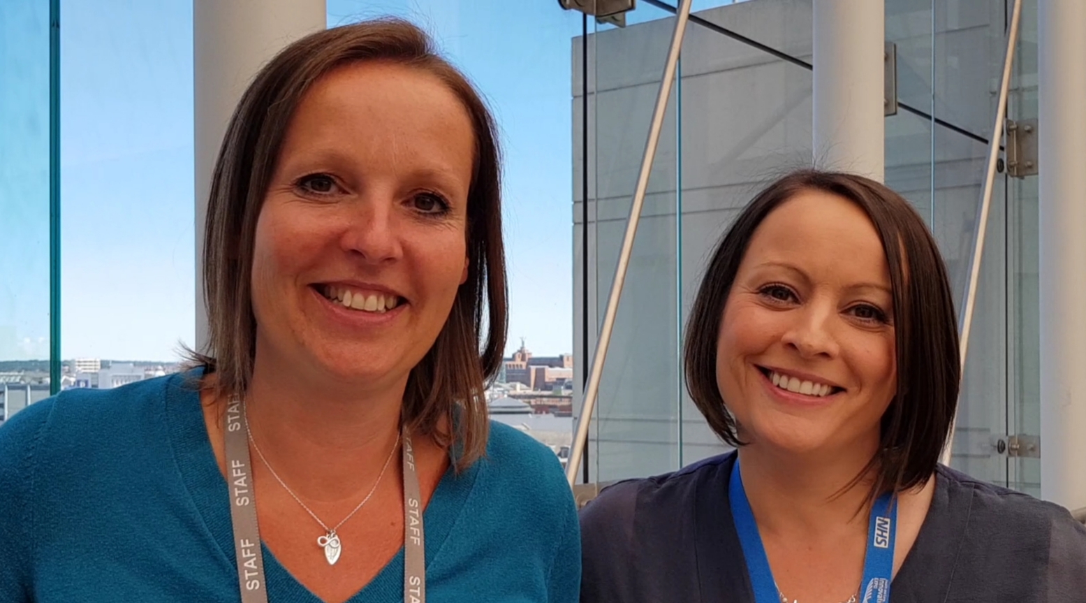 Head and shoulders of Jackie Tatterton and Hazel Jones of the NHS Digital Apps and Wearables programme