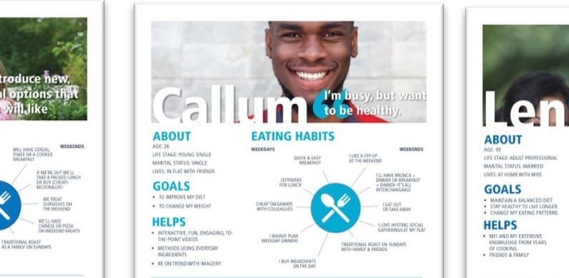Screenshot of NHS healthy eating survey screen showing smiling man
