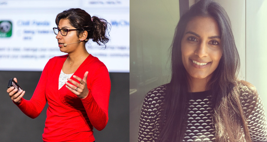 Photos of the blog authors Dr Indra Joshi and Nikki Patel