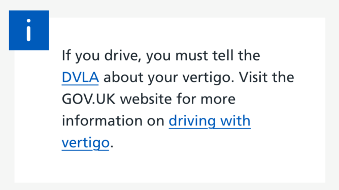 Example of inset text with an i icon